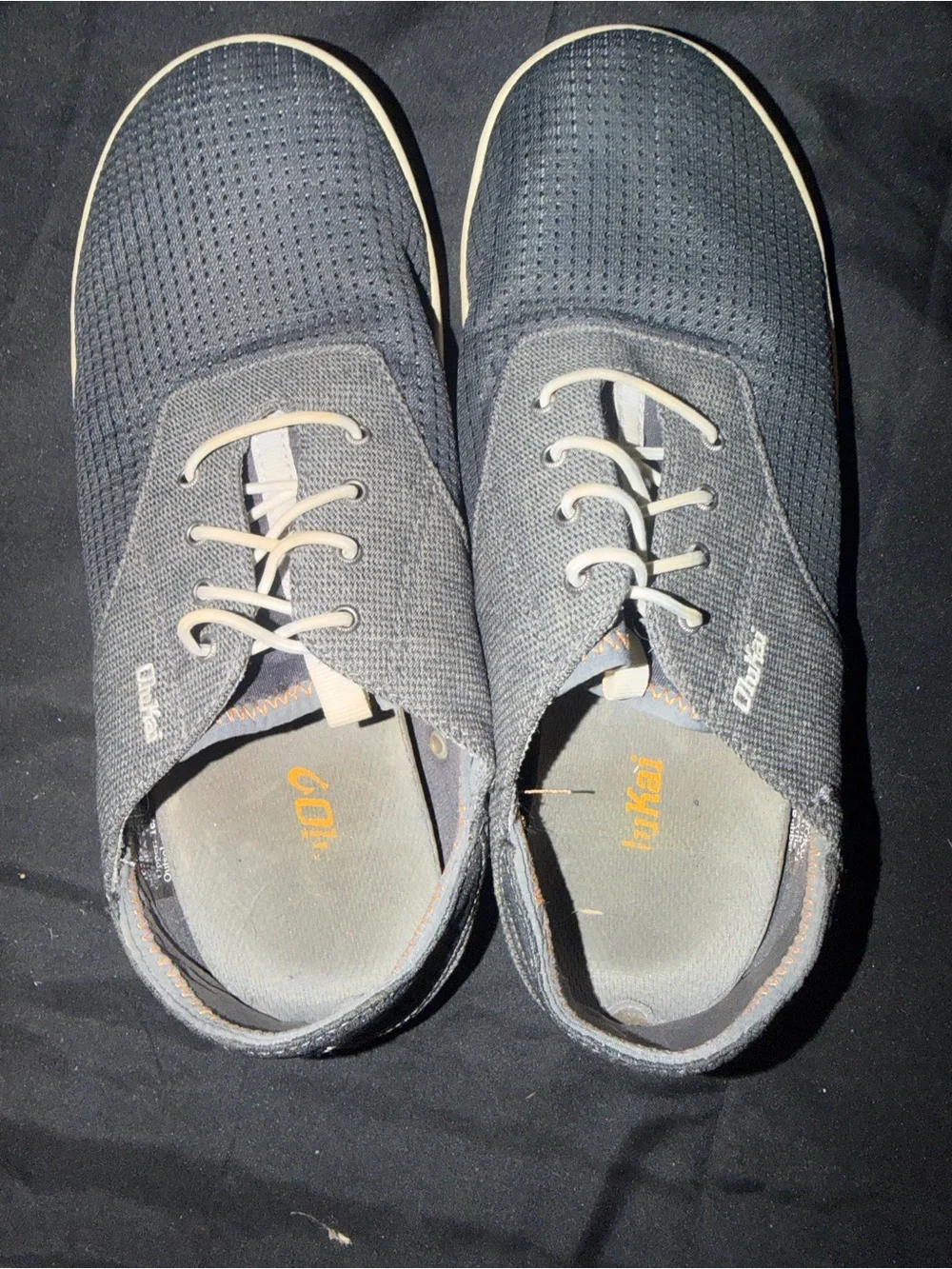 Olukai Nohea Moku Men's Boat Shoes, Charcoal Grey Comfort Shoes Mens 8